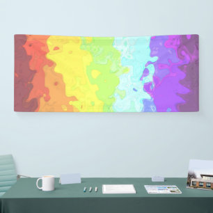 Banderoles Drapeau de fierté Neurogenre Abstrait Bohème Tripa