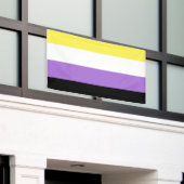 Banderoles Drapeau de fierté non binaire (Bâtiment extérieur)