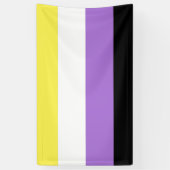 Banderoles Drapeau de fierté non binaire (Vertical)