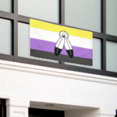 Banderoles Drapeau de fierté non binaire à double esprit (Bâtiment extérieur)