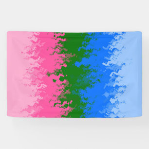 Banderoles Drapeau de fierté omniromantique abstrait ondoyant