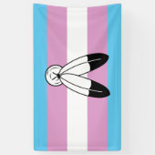 Banderoles Drapeau de fierté trans bispirituel (Vertical)