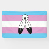 Banderoles Drapeau de fierté trans bispirituel (Horizontal)