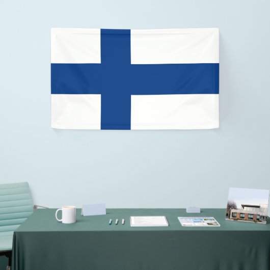 Banderoles Drapeau de Finlande (Salon professionnel)