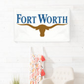 Banderoles Drapeau de Fort Worth (Texas) (En situation)