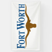 Banderoles Drapeau de Fort Worth (Texas) (Vertical)