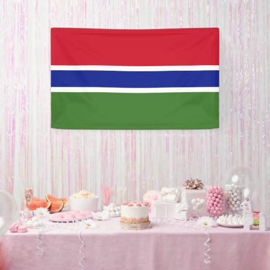 Banderoles Drapeau de Gambie (Fête)