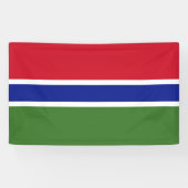 Banderoles Drapeau de Gambie (Horizontal)