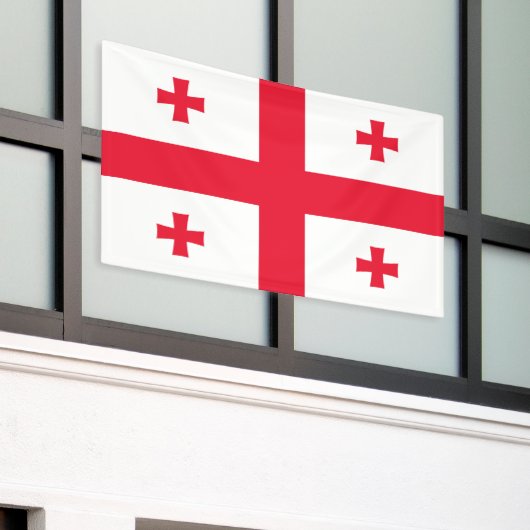 Banderoles Drapeau de Géorgie (Bâtiment extérieur)