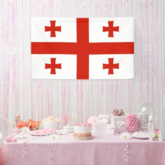 Banderoles Drapeau de Géorgie (Fête)