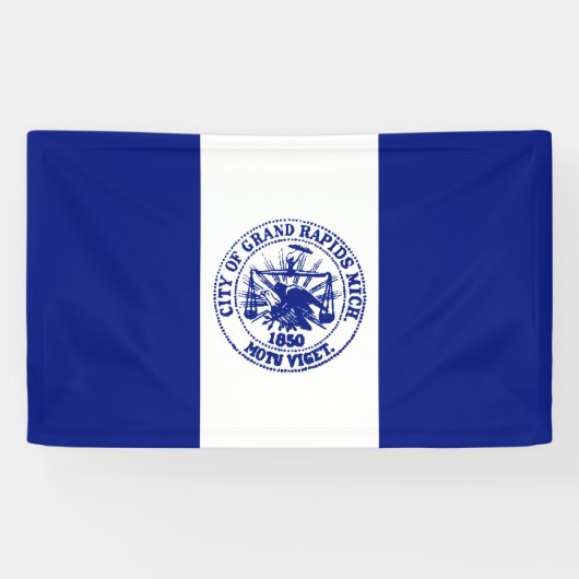 Banderoles Drapeau de Grand Rapids (Michigan City) (Horizontal)