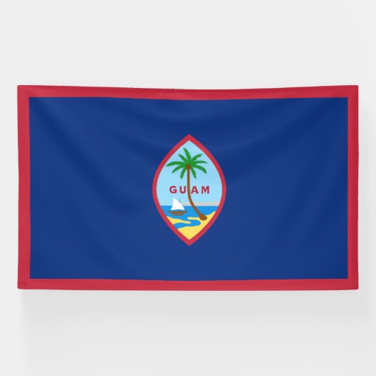 Banderoles Drapeau de Guam (Horizontal)