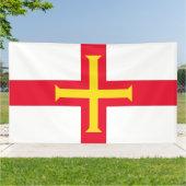 Banderoles Drapeau de Guernsey (Dehors)