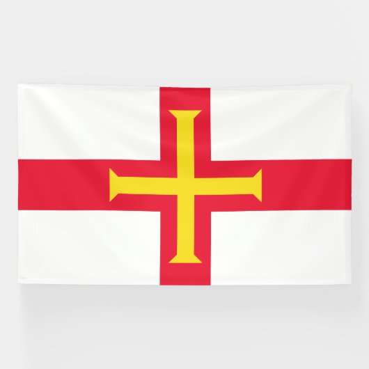 Banderoles Drapeau de Guernsey (Horizontal)