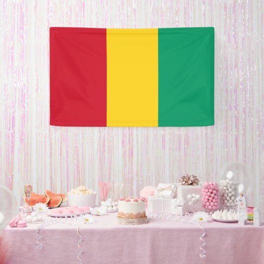 Banderoles Drapeau de Guinée (Fête)