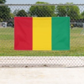 Banderoles Drapeau de Guinée (En situation)
