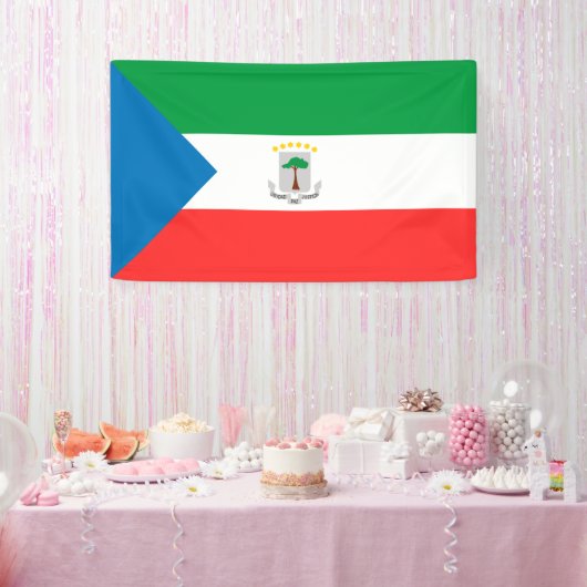 Banderoles Drapeau de Guinée équatoriale (Fête)