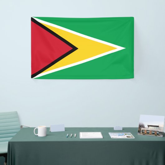 Banderoles Drapeau de Guyana (Salon professionnel)