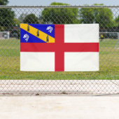 Banderoles Drapeau de Herm (En situation)