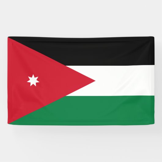 Banderoles Drapeau de Jordanie (Horizontal)