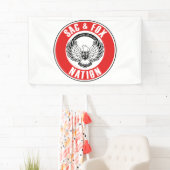 Banderoles drapeau de l' amérique de l' usa symbole ethnique  (En situation)