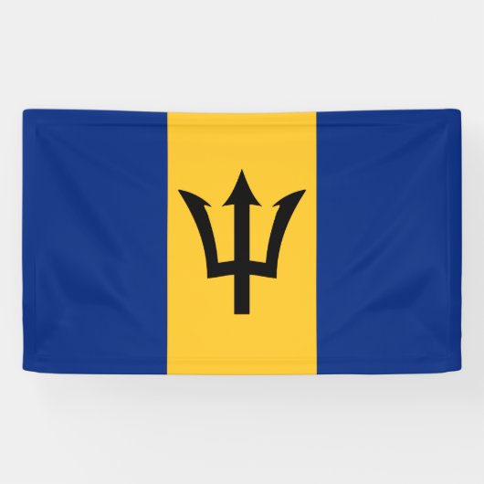 Banderoles Drapeau de la Barbade (Bajan) (Horizontal)