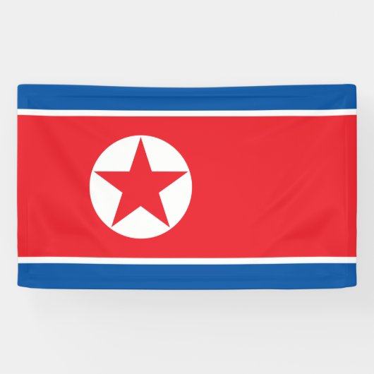 Banderoles Drapeau de la Corée du Nord (Horizontal)