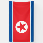 Banderoles Drapeau de la Corée du Nord (Vertical)