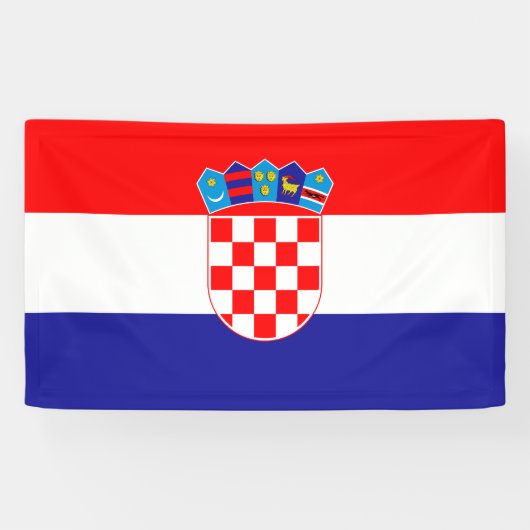 Banderoles Drapeau de la Croatie (Horizontal)