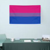Banderoles Drapeau de la fierté bisexuelle (Salon professionnel)