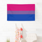 Banderoles Drapeau de la fierté bisexuelle (En situation)