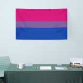 Banderoles Drapeau de la fierté bisexuelle (Salon professionnel)