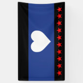 Banderoles Drapeau de la fierté du pied (Vertical)