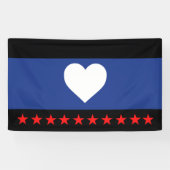 Banderoles Drapeau de la fierté du pied (Horizontal)
