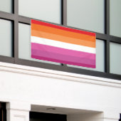 Banderoles Drapeau de la fierté lesbienne (Bâtiment extérieur)