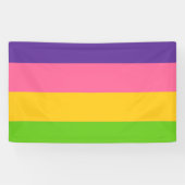 Banderoles Drapeau de la fierté sapphique (Horizontal)