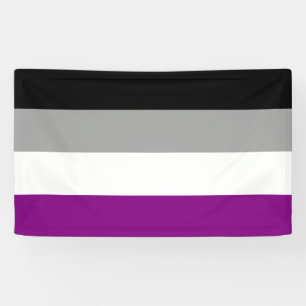 Banderoles Drapeau de la fierté sexuelle (As) (Asexuality)