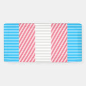 Banderoles Drapeau de la fierté transgenre Abstraite de la ba (Horizontal)