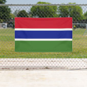 Banderoles Drapeau de la Gambie (En situation)