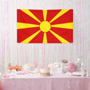 Banderoles Drapeau de la Macédoine du Nord