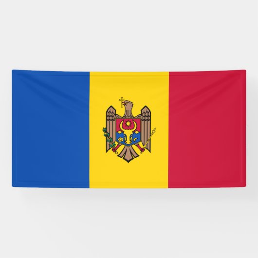 Banderoles Drapeau de la Moldavie (Horizontal)