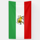 Banderoles Drapeau de la monarchie constitutionnelle iranienn (Vertical)