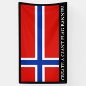 Banderoles Drapeau de la Norvège (Vertical)
