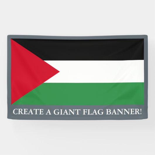 Banderoles Drapeau de la Palestine (Horizontal)