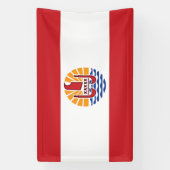 Banderoles Drapeau de la Polynésie française (Verticale)