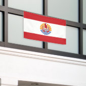 Banderoles Drapeau de la Polynésie française (Bâtiment extérieur)