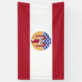 Banderoles Drapeau de la Polynésie française (Vertical)