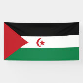 Banderoles Drapeau de la République démocratique arabe sahrao (Horizontal)