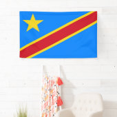 Banderoles Drapeau de la République Démocratique du Congo Ban (En situation)