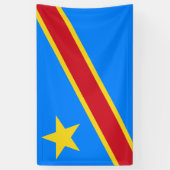 Banderoles Drapeau de la République Démocratique du Congo Ban (Vertical)